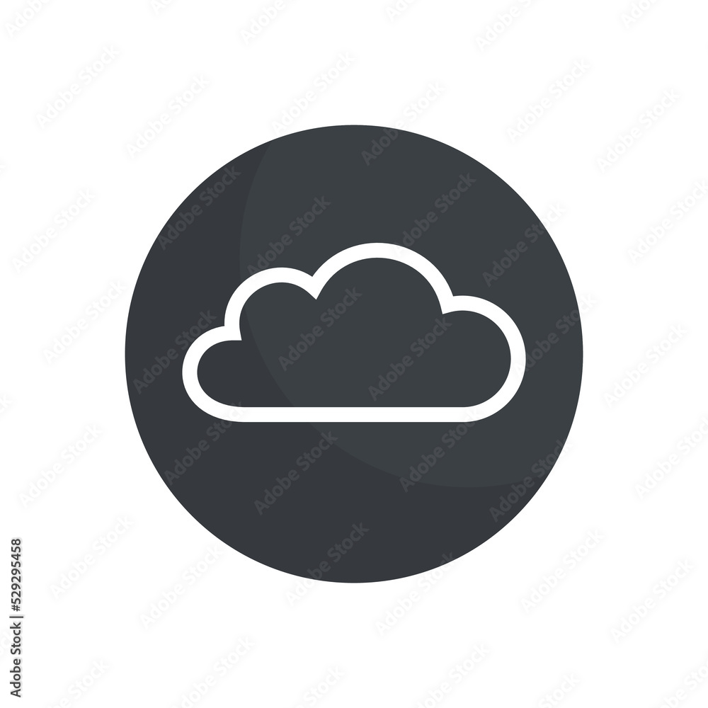 Light or light weight icon (cloud). Pictogram for web or marketplace, clothing category. Isolated vector illustration on a white background. Light or light weight icon (cloud). Pictogram for web or marketplace, clothing category. Isolated vector illustration on a white background.