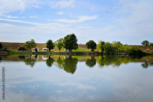 Camping by lake