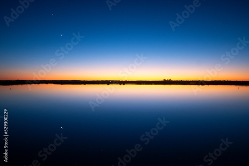 Fototapeta sunset on the marshes
