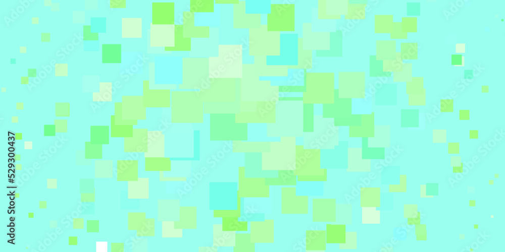Fototapeta premium Light Green vector pattern in square style.