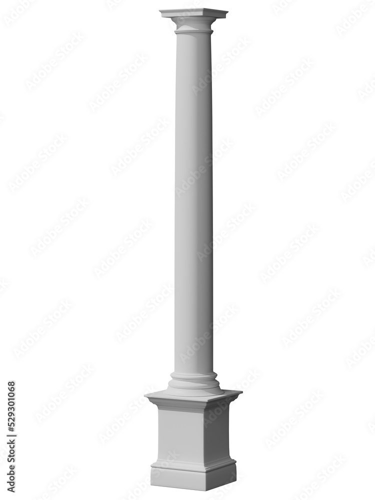 Doric Column 3d render, perfectly realistic and very high resolution. Antique column with doric style. Doric Column 3d render, perfectly realistic and very high resolution. Antique column with doric style.