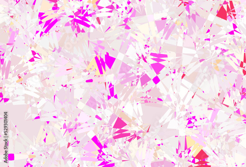 Light Pink vector pattern with polygonal shapes.
