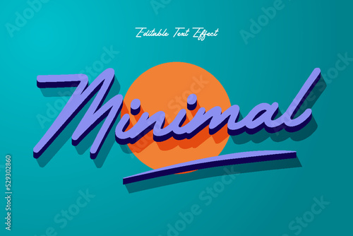 Text Effect, minimal text
