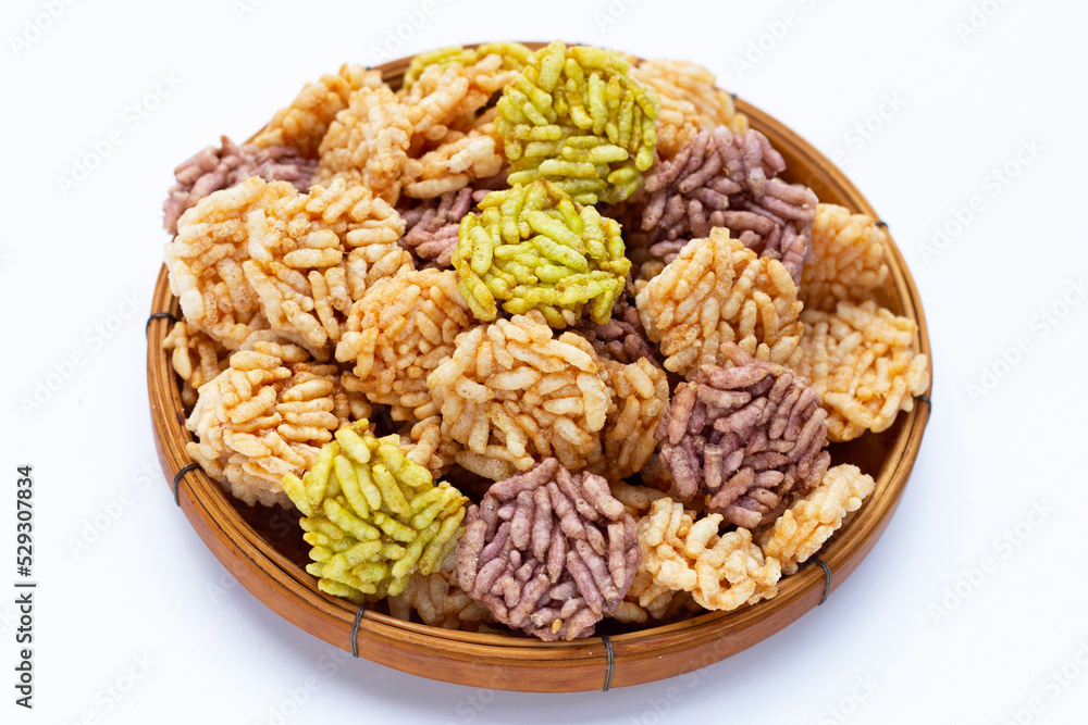 Thai sweet crispy rice cakes Thai sweet crispy rice cakes