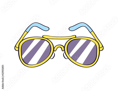 Aviator sunglasses isolated vector illustration