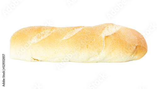 Long French Bread isolated on white Background