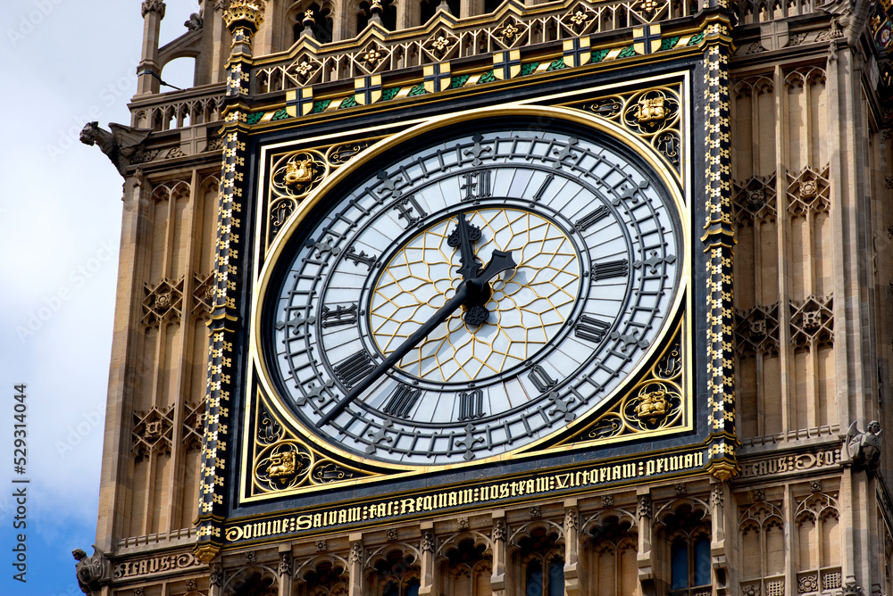Low angle view of Big Ben in city Low angle view of Big Ben in city