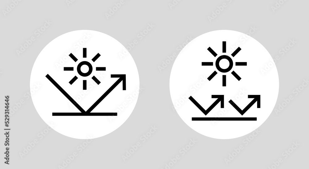 The icon does not fade (color, sun). Pictogram for web or marketplace, clothing category. Isolated raster illustration on a white background. The icon does not fade (color, sun). Pictogram for web or marketplace, clothing category. Isolated raster illustration on a white background.