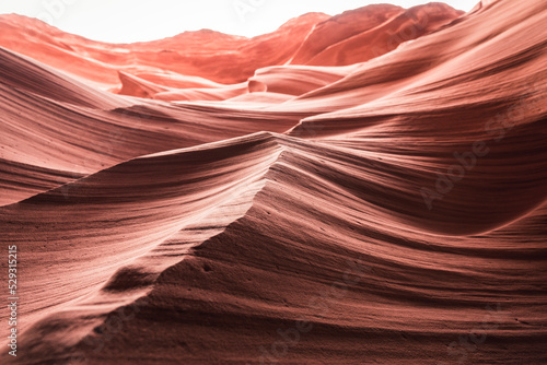 Low angle view of Antelope Canyon photo