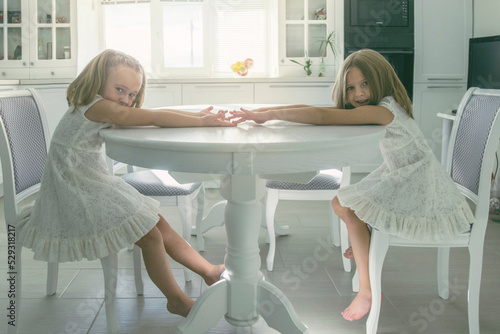 Children at the dining table
