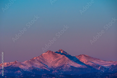 Mt Meeker and Long's Peak at sunrise