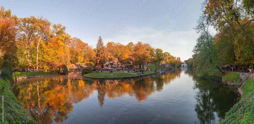 Fall in Sofiyivka Park in Uman, Ukraine Fall in Sofiyivka Park in Uman, Ukraine