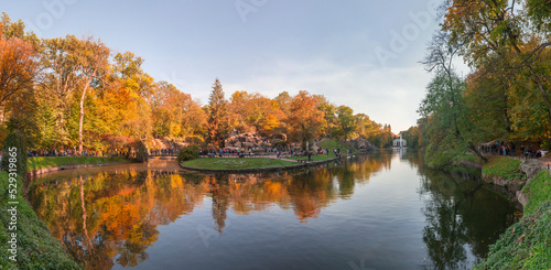 Fall in Sofiyivka Park in Uman, Ukraine photo