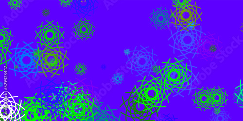 Light Multicolor vector template with abstract forms.