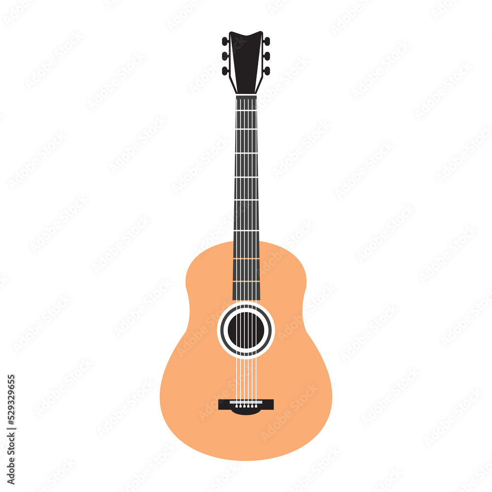 Fototapeta premium guitar icon vector illustration symbol