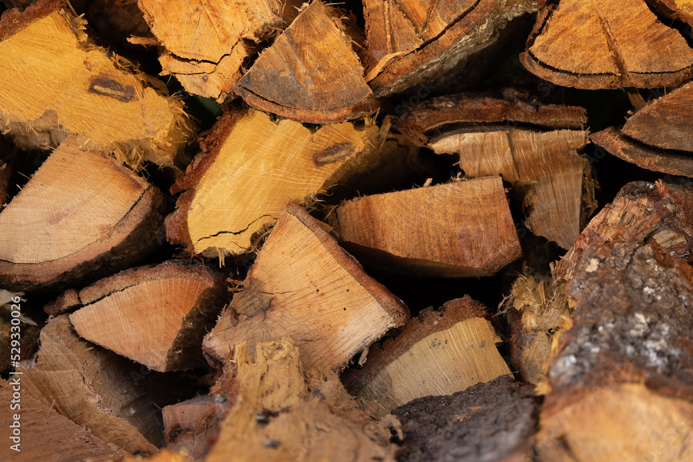 Stack of chopped fire wood Stack of chopped fire wood