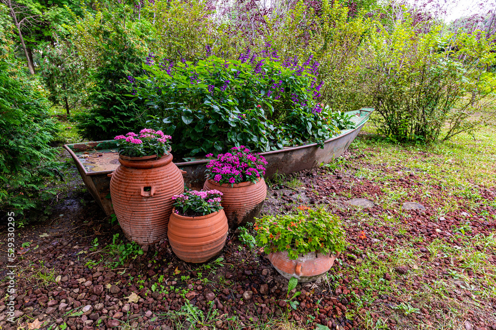 Landscape of Changchun Hundred Gardens in China in summer