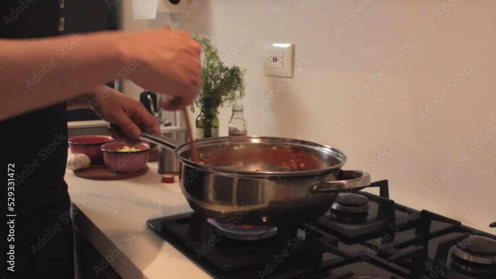 Cooking in a nice kitchen Cooking in a nice kitchen