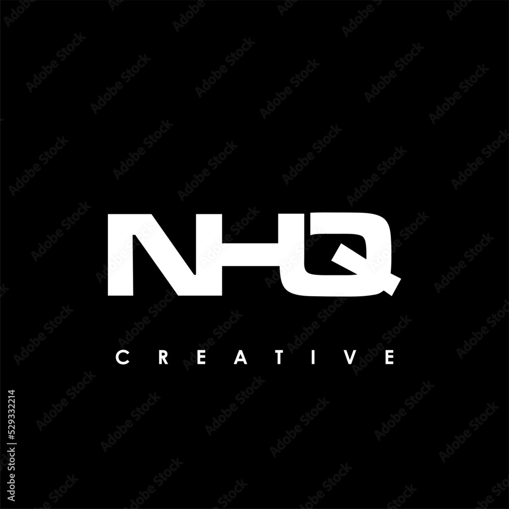 NHQ Letter Initial Logo Design Template Vector Illustration NHQ Letter Initial Logo Design Template Vector Illustration