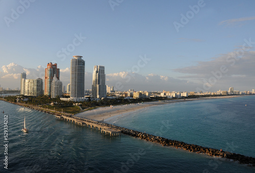 Miami Beach seen from the Atlantic
