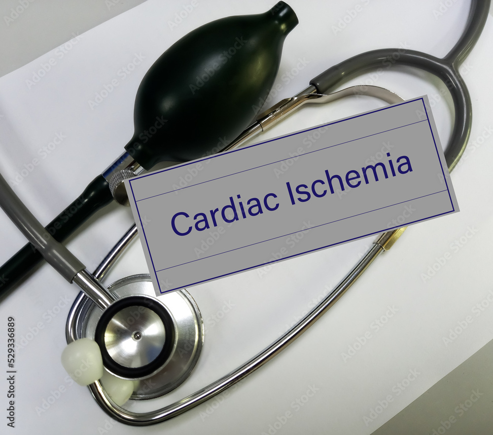 Foto Stock Cardiac ischemia also called Myocardial ischemia. Ischemic