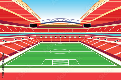Al Bayt stadium Football world cup background for banner, soccer championship 2022 in qatar