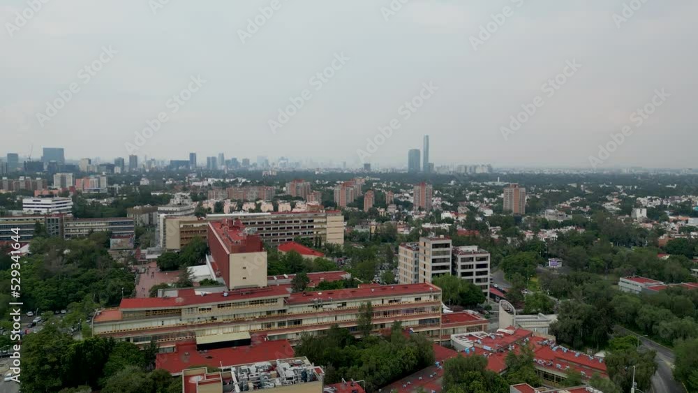 South Mexico city, Aerial view Torre Mitikah South Mexico city, Aerial view Torre Mitikah