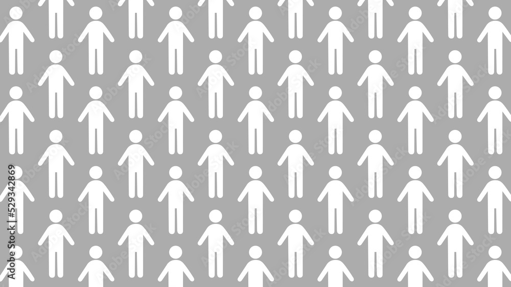 人のアイコンの背景　背景灰色　アイコン白色