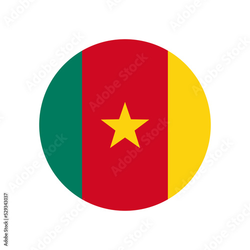 Cameroon vector flag circle on white background Free Download Cameroon vector flag circle on white background - GFXLoad