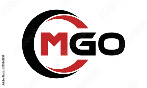 MGO three letter swoosh logo design vector template | monogram logo | abstract logo | wordmark logo | letter mark logo | business logo | brand logo | flat logo | minimalist logo | text | word | symbol