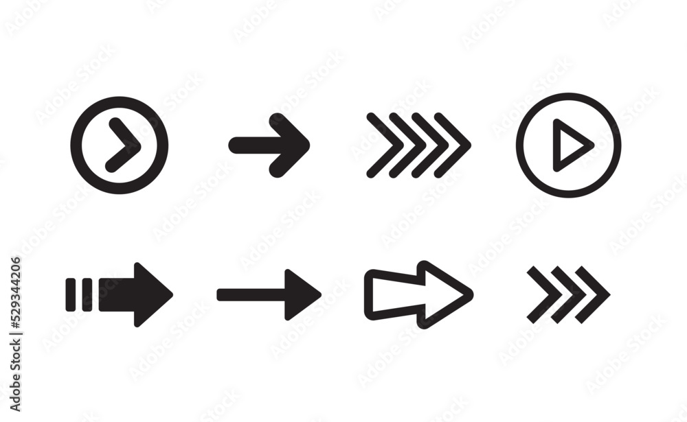 Arrows set. Arrow pictogram icon collection. Arrows set. Arrow pictogram icon collection.