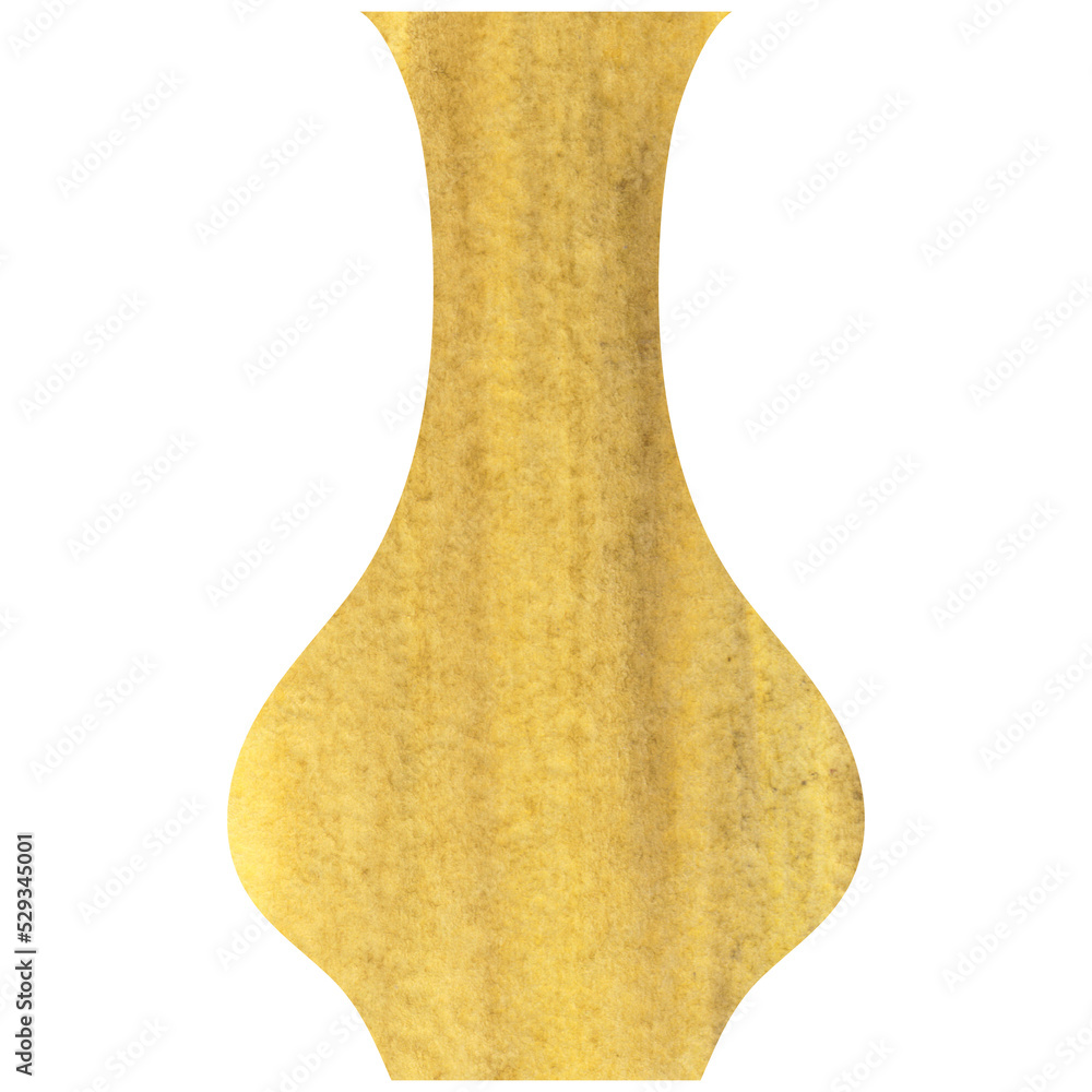 custom made wallpaper toronto digitalWatercolor brown boho ceramic vase. Transparent PNG clipart