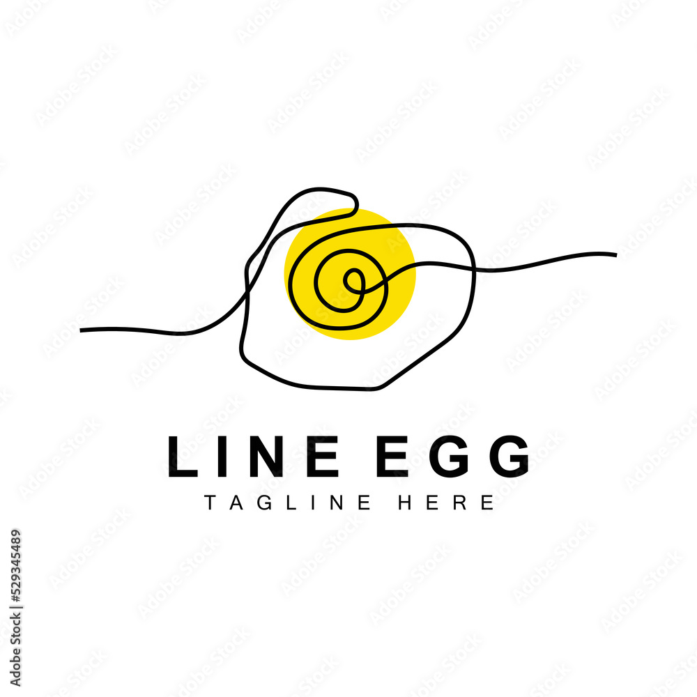 Egg logo design template. Natural Food Vector Of Egg Laying Animals. Line Art Design Logotype. Egg logo design template. Natural Food Vector Of Egg Laying Animals. Line Art Design Logotype.