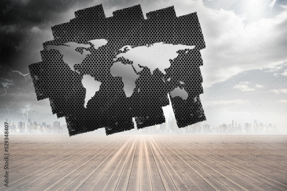 Screen Showing World Map Stock Illustration Adobe Stock Screen Showing World Map Stock Illustration Adobe Stock