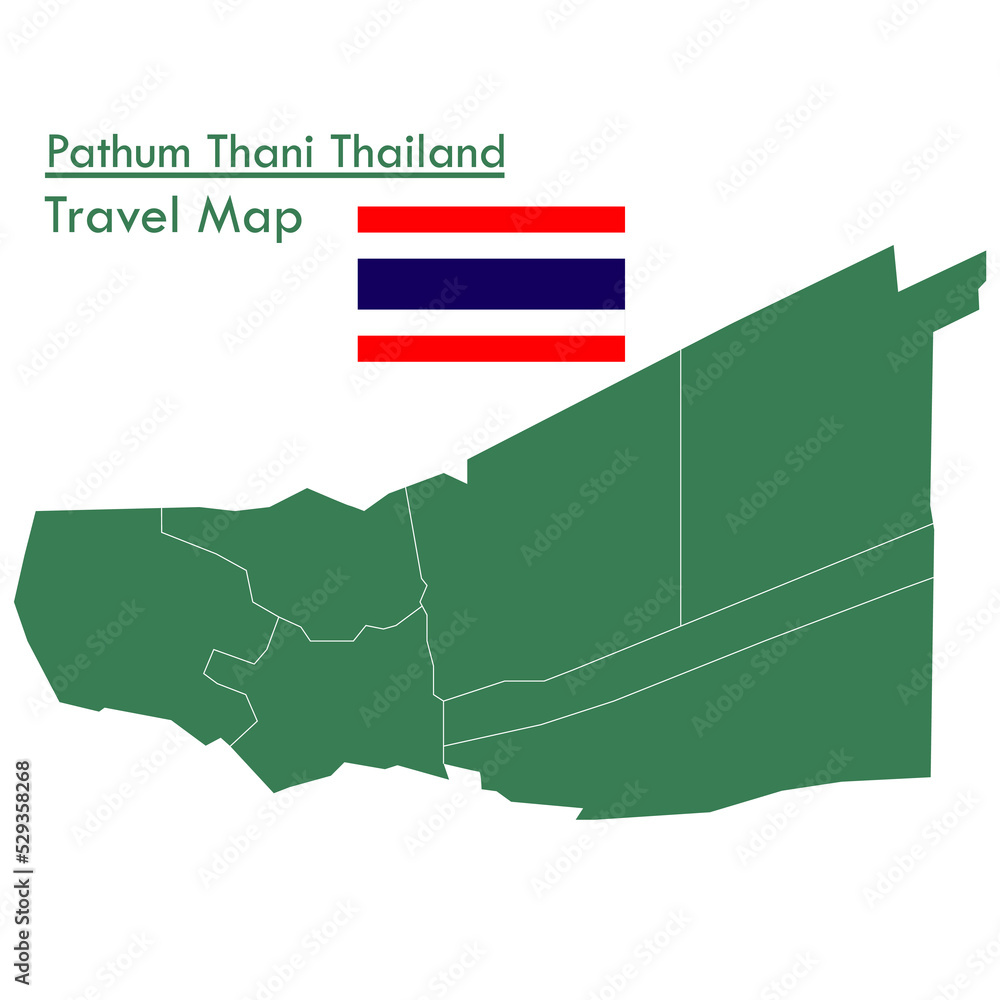 Green Map Pathum Thani Province is one of the provinces of Thailand