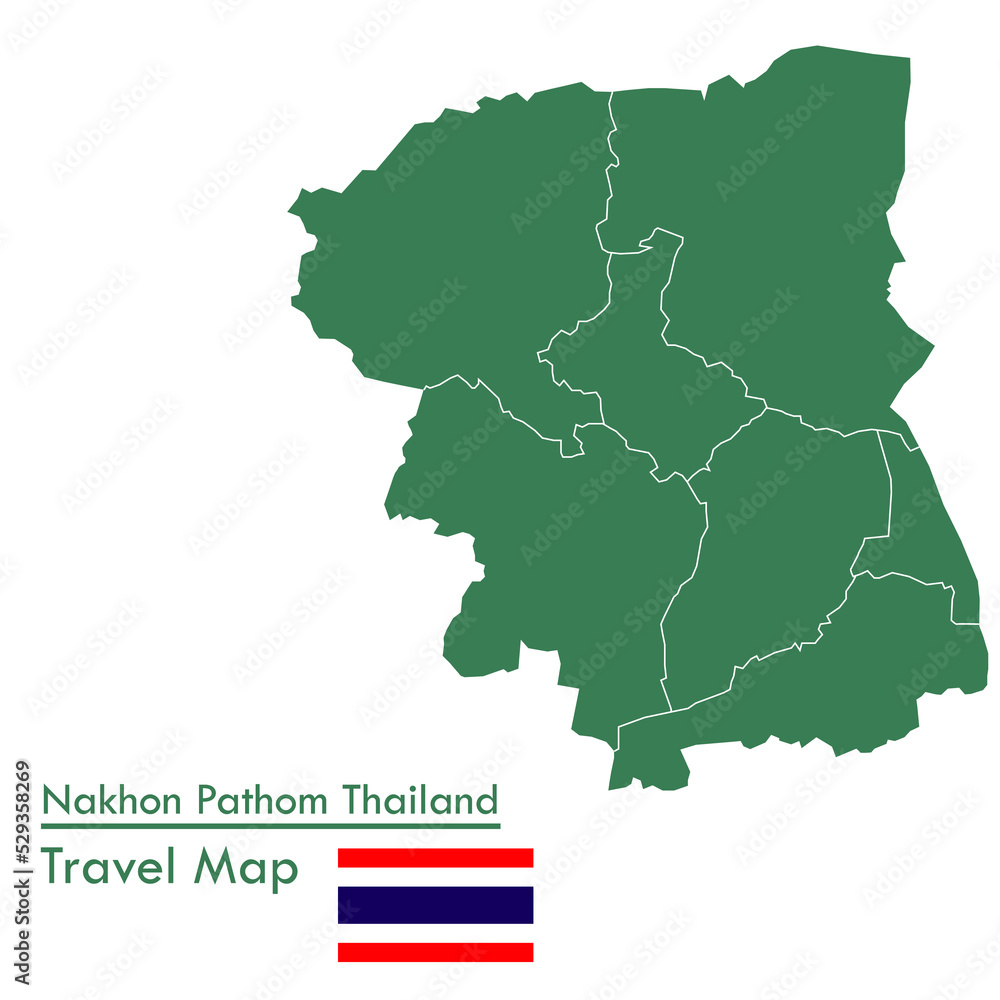 Green Map Nakhon Pathom Province is one of the provinces of Thailand