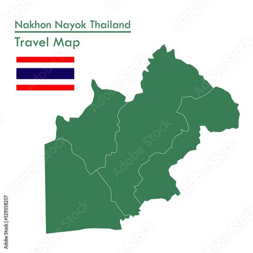 Green Map Nakhon Nayok Province is one of the provinces of Thailand