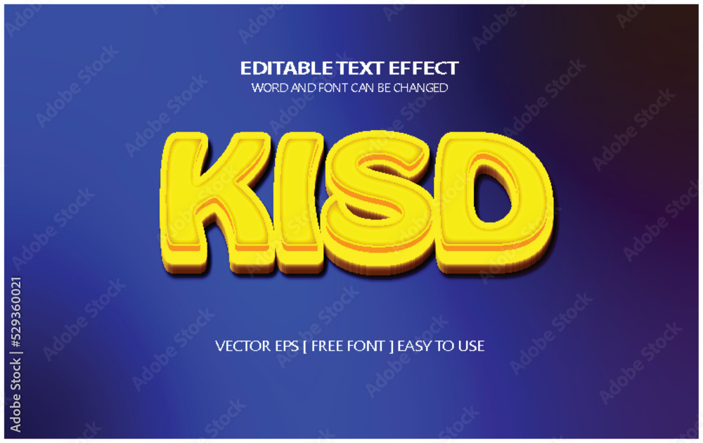 Kids text effect