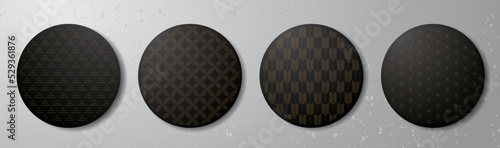 和風素材　和柄テンプレート　背景　見出し　豪華　和　季節　和菓子　和食　メニュー　カタログ　短冊