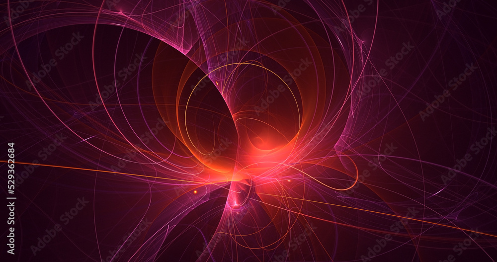 3D rendering abstract valentine red fractal light background 3D rendering abstract valentine red fractal light background