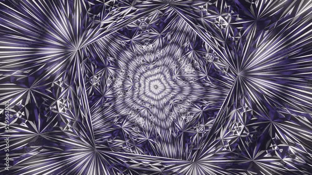 4k video of illuminated geometric shapes in pattern looking like kaleidoscope. 4k video of illuminated geometric shapes in pattern looking like kaleidoscope.