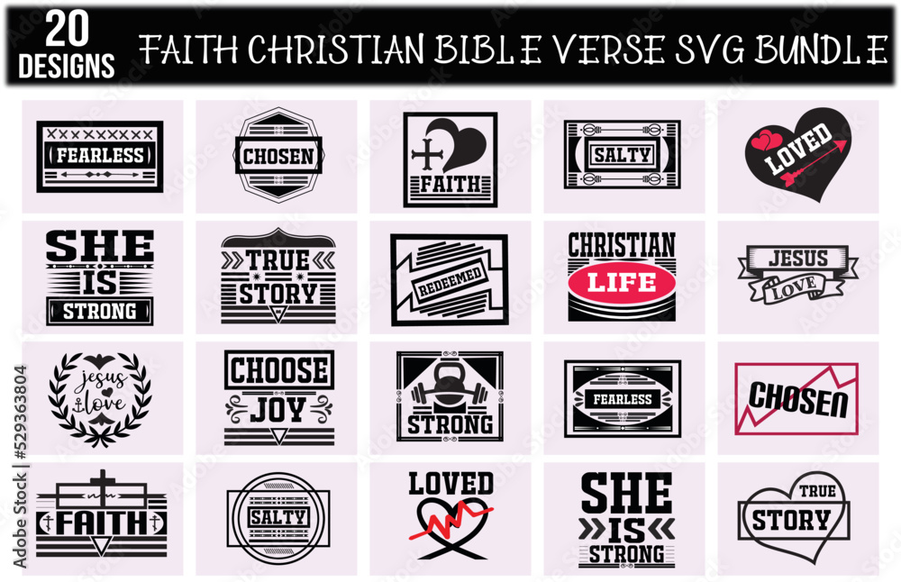 faith Christian bible verse svg bundle