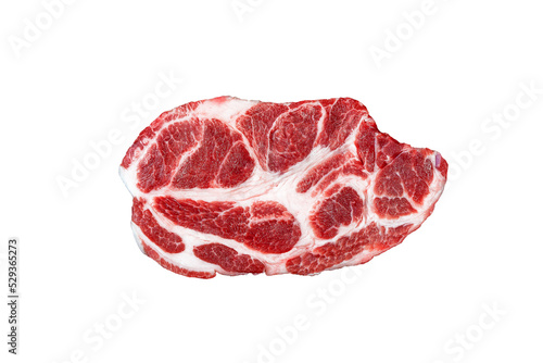 A piece of fresh raw steak