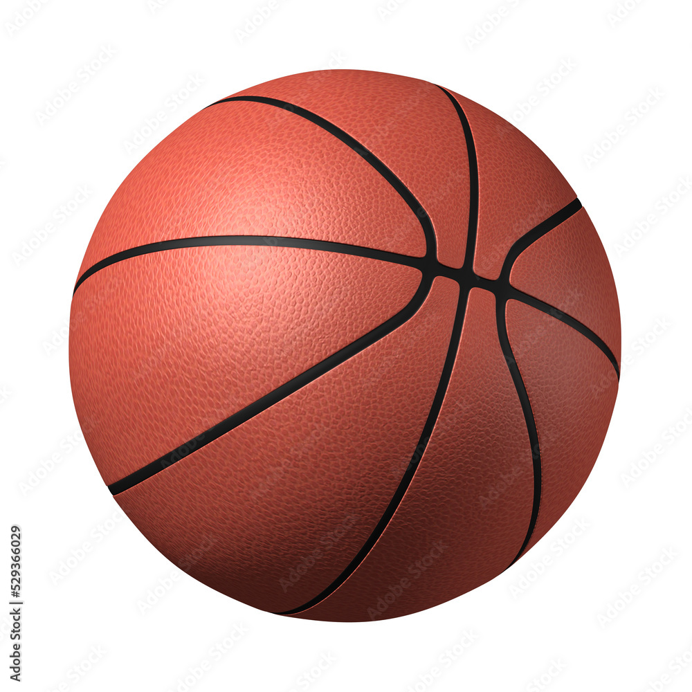 Fototapeta premium Basketball Ball. 3D Illustration.