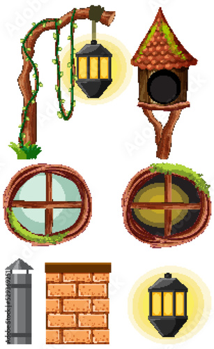 Garden objects and elements