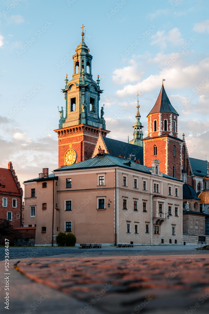 Fototapeta premium city old town hall Krakow castle