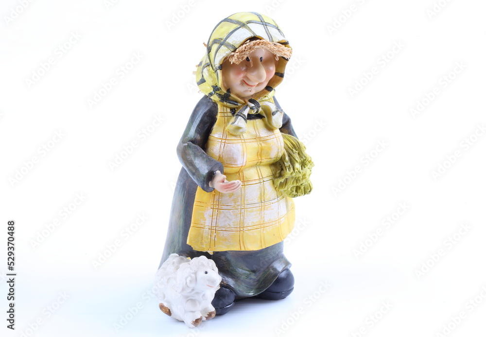 Shepherds - puppets handmade, isolated and with clipping path Shepherds - puppets handmade, isolated and with clipping path