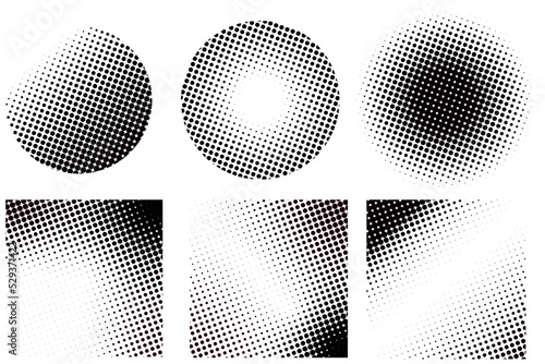 Half tone wallpaper, Dot background. Halftone texture, gradient dots pattern photo