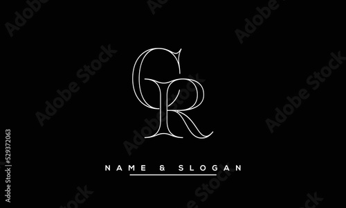 CR,  RC,  C,  R   Abstract  Letters  Logo  Monogram