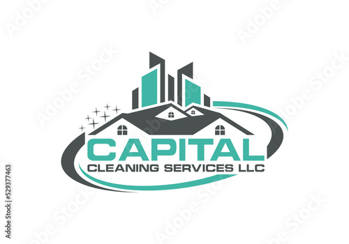 Capital Cleaning Services Logo Cleaning company logo